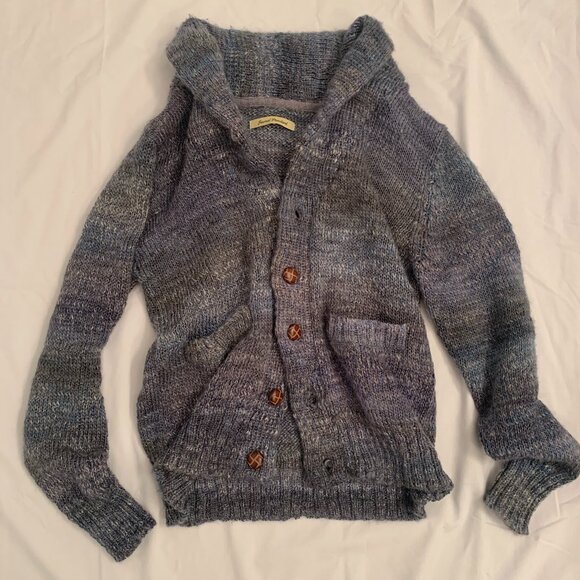 Journal Standard blue/grey shawl collar cardigan - Picture 1 of 11